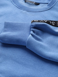 STREET 9 Women Blue Solid Sweatshirt
