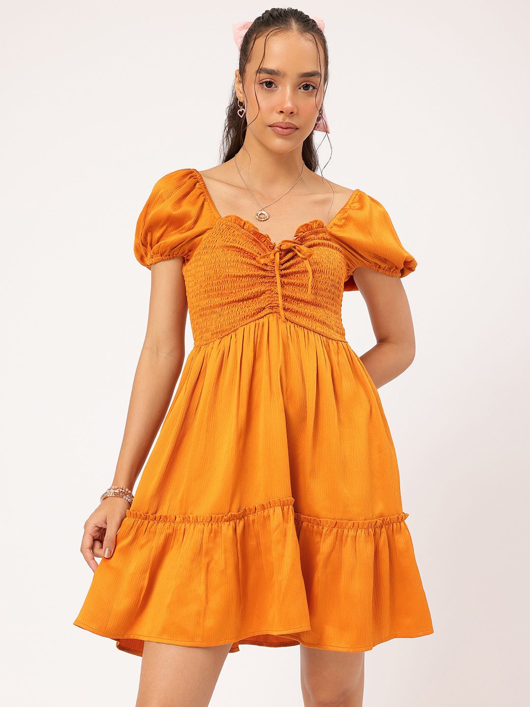 DressBerry Comfy Princess Smocked Tiered Dress