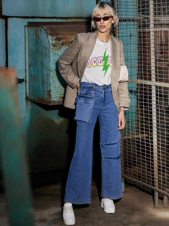 SASSAFRAS Women Light Fade Stretchable Jeans