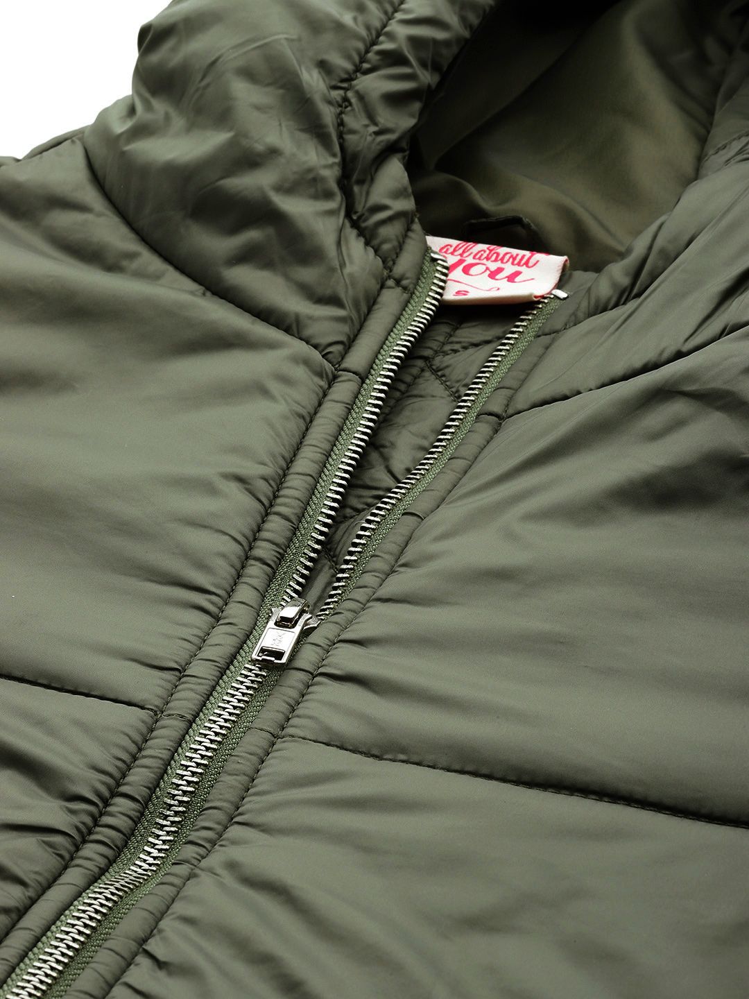 all about you Military inspired Hooded Padded Jacket