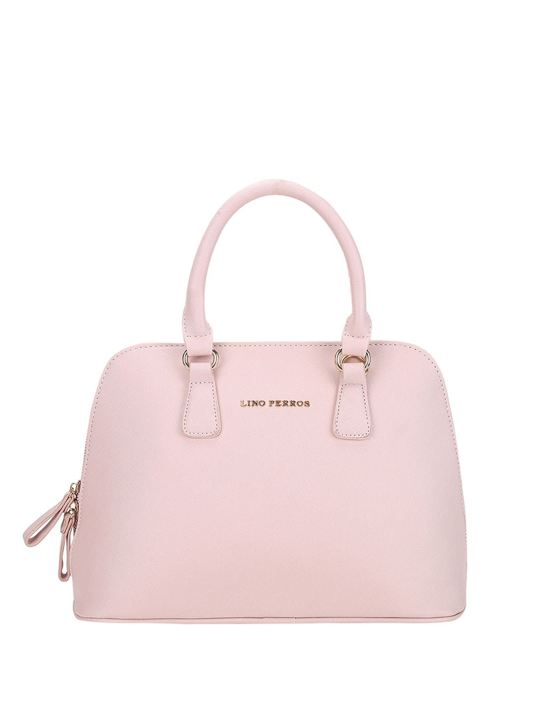 Lino Perros Pink Solid Handheld Bag