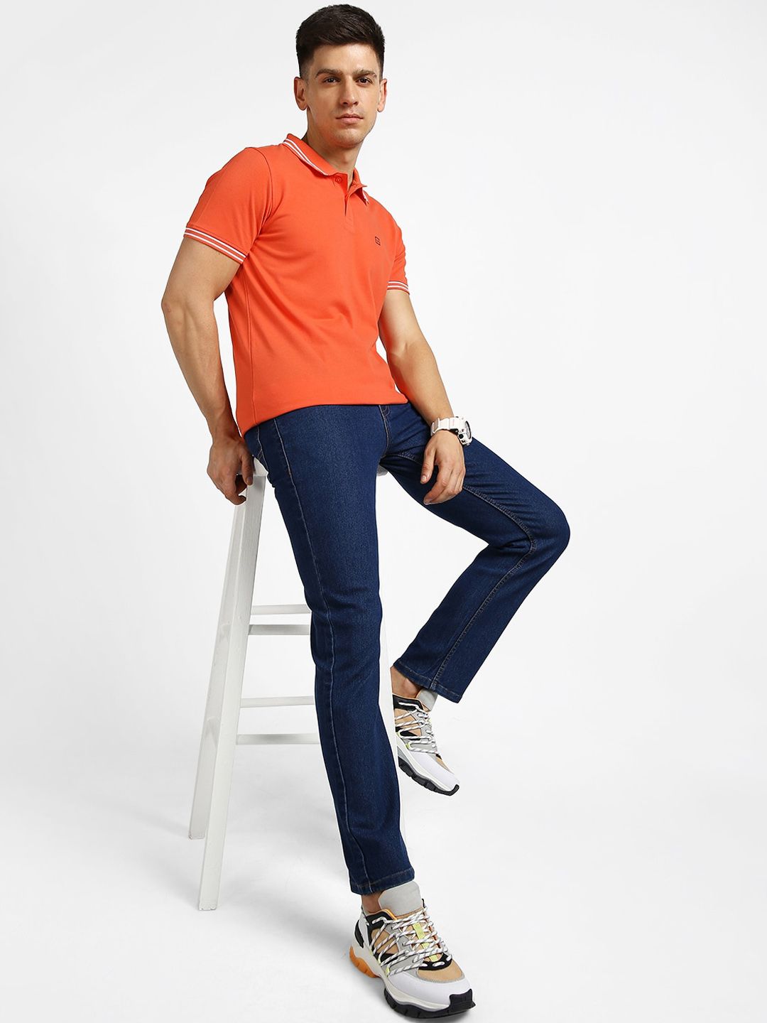 Urbano Fashion Men Mid-Rise Stretchable Jeans