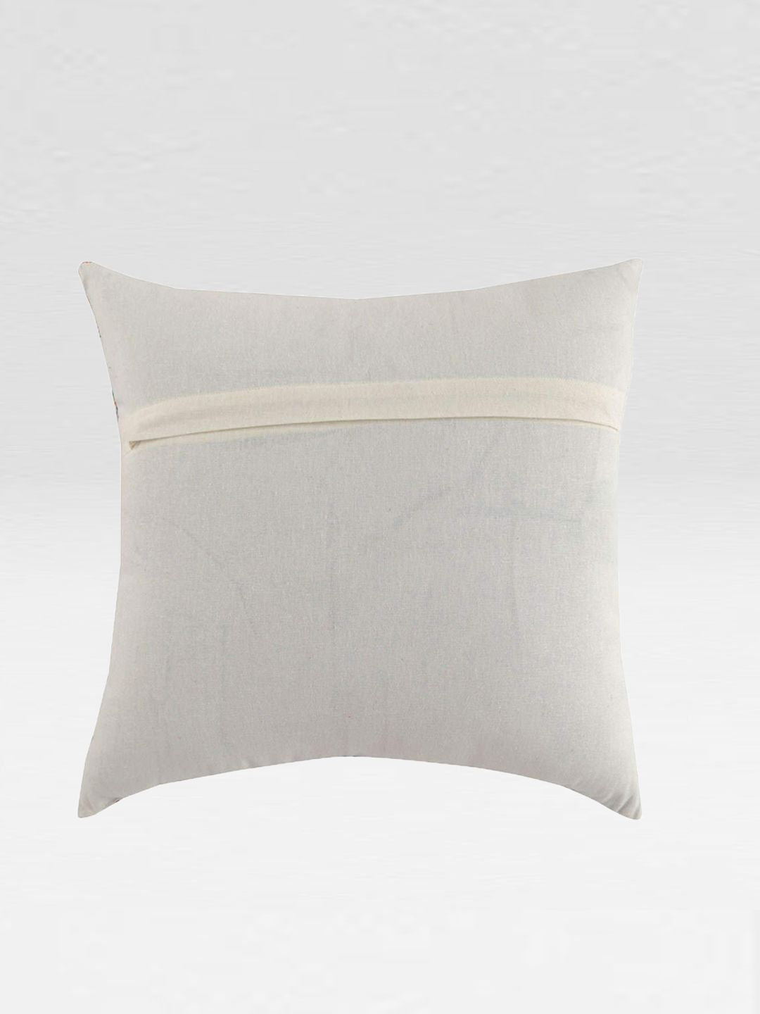 STITCHNEST Blue & Green Set of 5 Geometric Square Cushion Covers