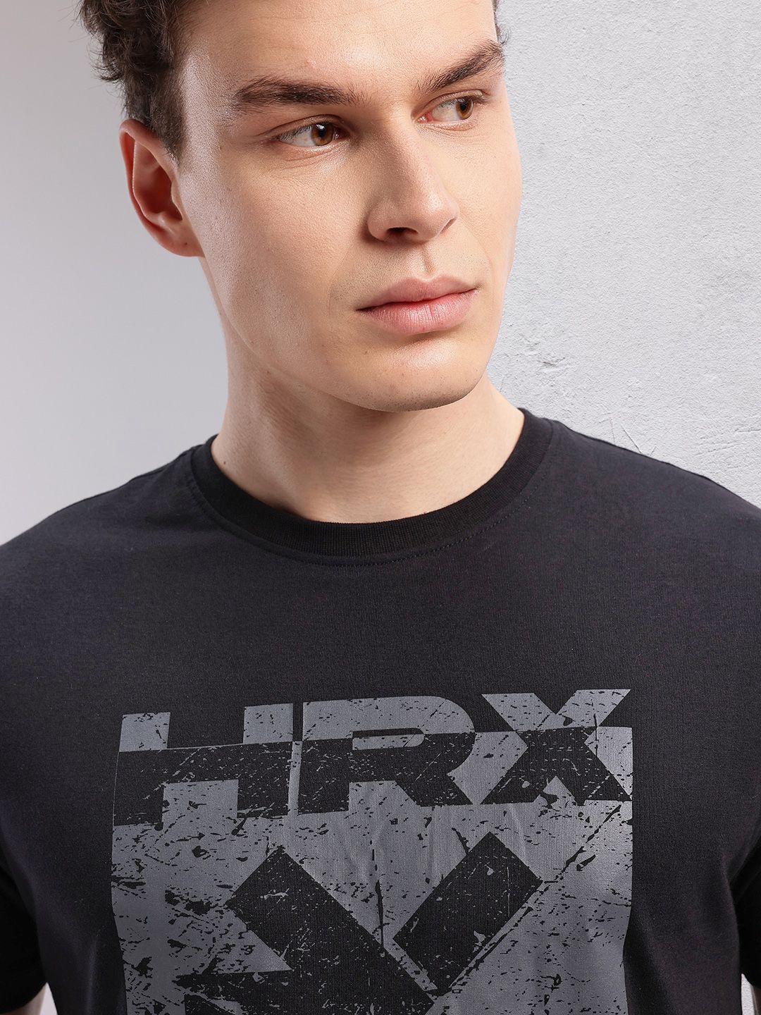 HRX by Hrithik Roshan Brand Logo Printed Training T-shirt