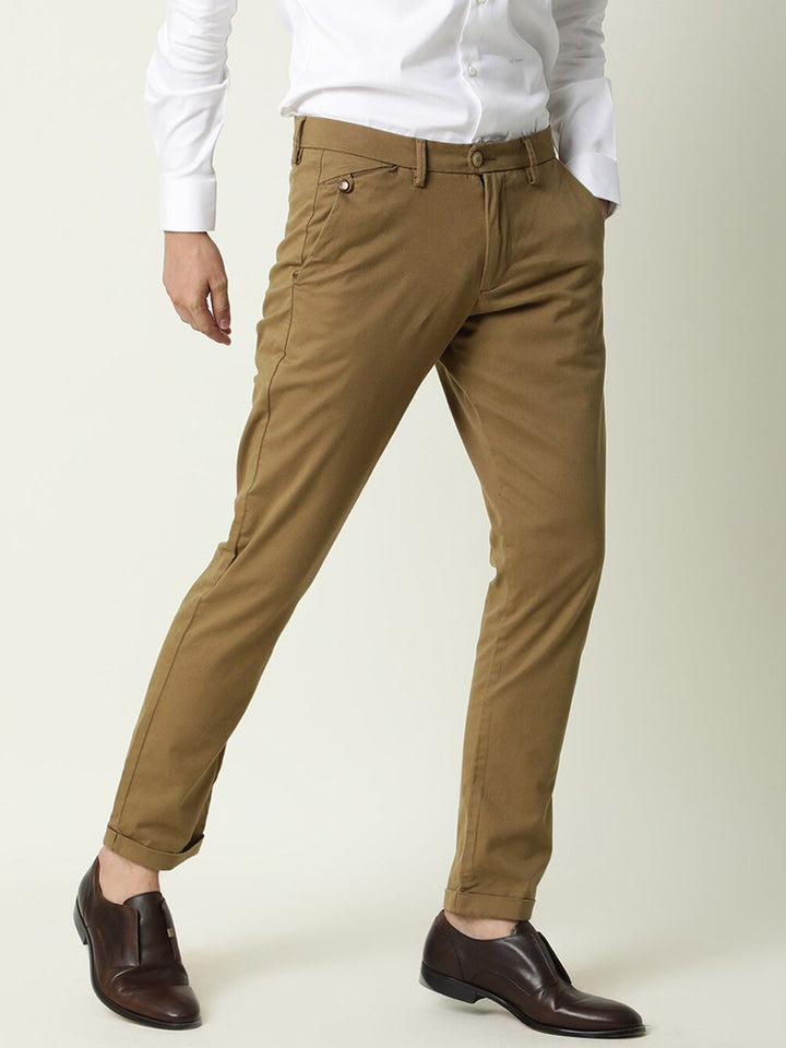 RARE RABBIT Men Aps Mid-Rise Slim Fit Trouser