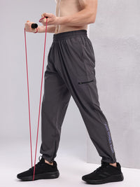 HRX by Hrithik Roshan Men Brand Logo Print Mid-Rise Rapid-Dry Training Cargo-Style Joggers