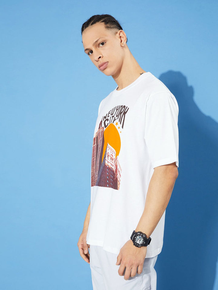 DILLINGER Printed Cotton Oversized T-shirt