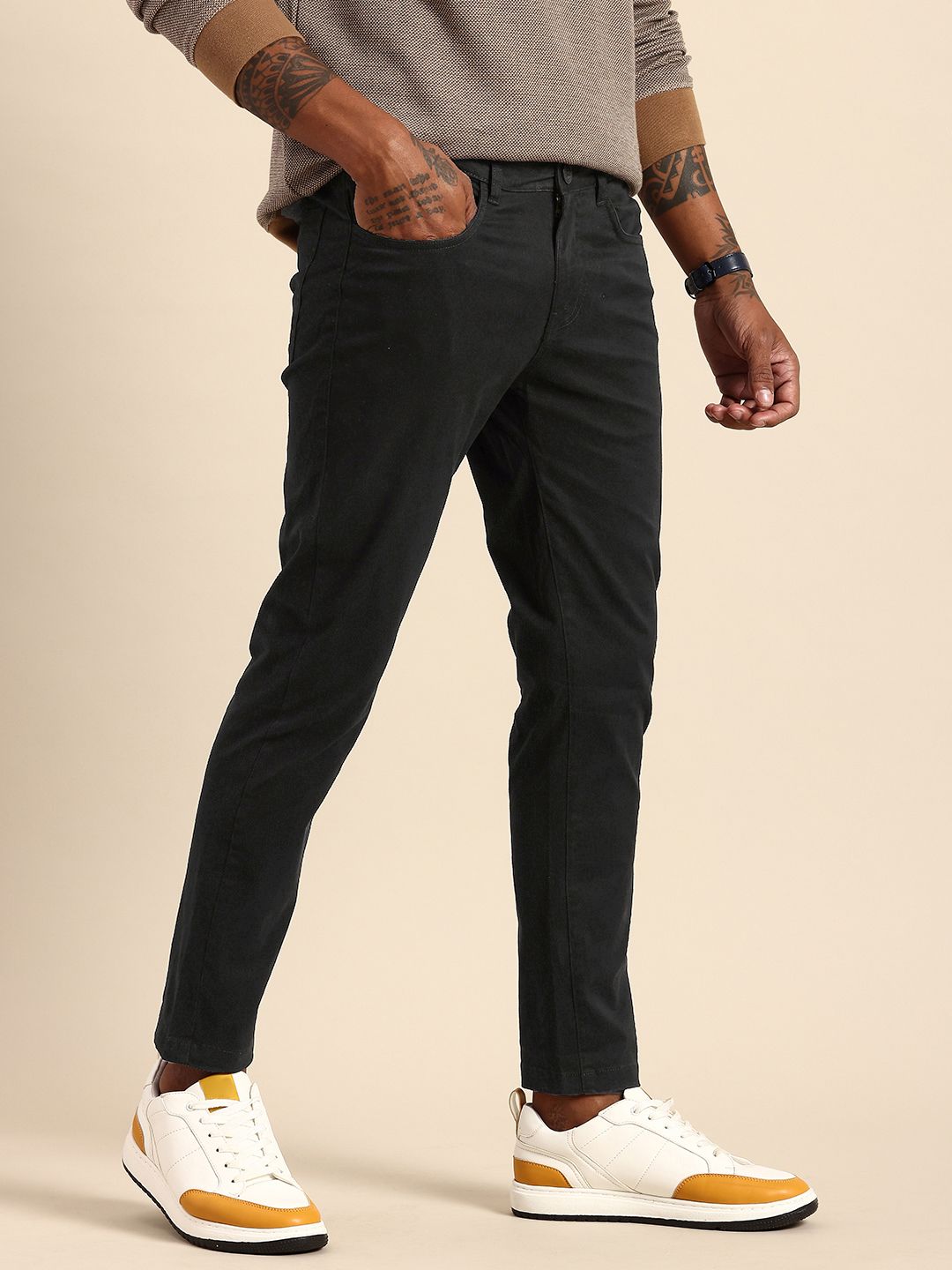 Being Human Men Classic Chinos Trousers