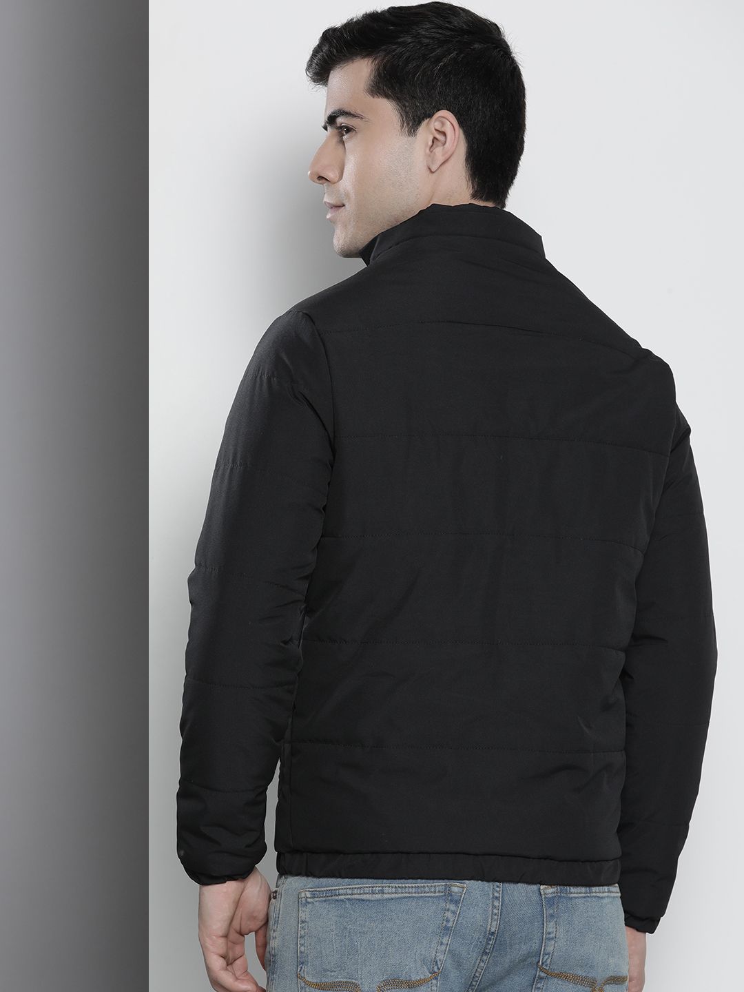 The Indian Garage Co Men Zip-Front Bomber Jacket with Detachable Hood