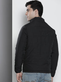 The Indian Garage Co Men Zip-Front Bomber Jacket with Detachable Hood