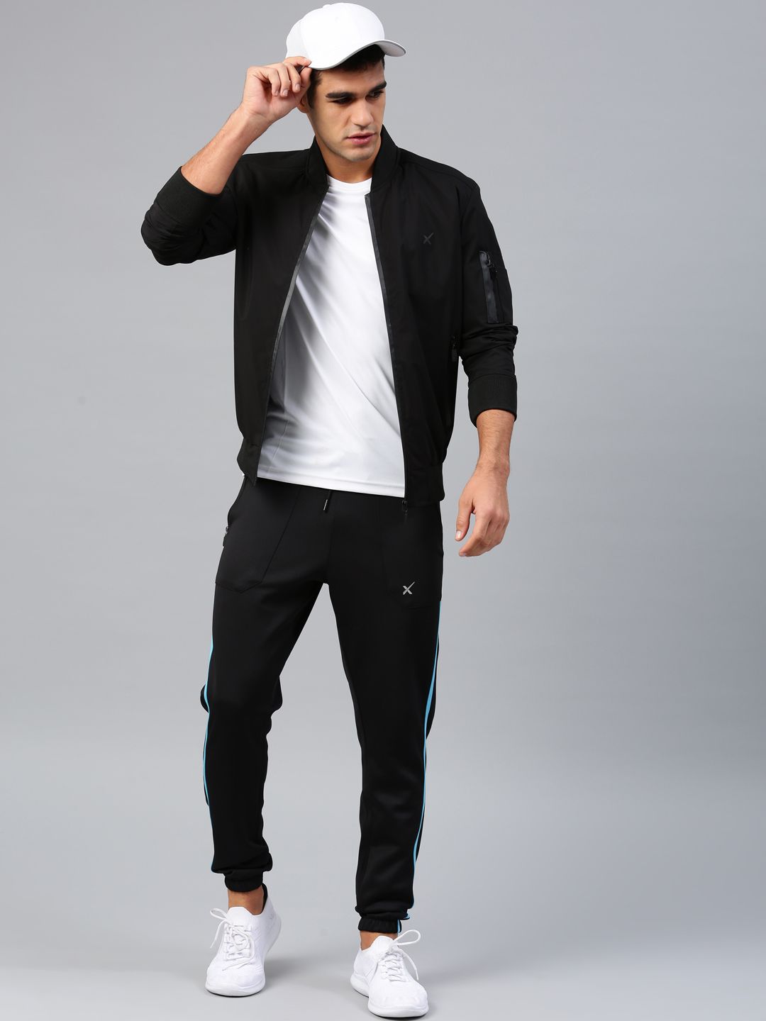 HRX by Hrithik Roshan Men Black Solid Active Bomber Jacket