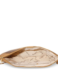 Berrylush Beige Textured Structured Sling Bag