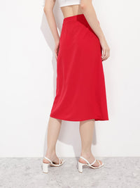 DressBerry The New Minimalism Ruched Knee Length A-Line Skirt