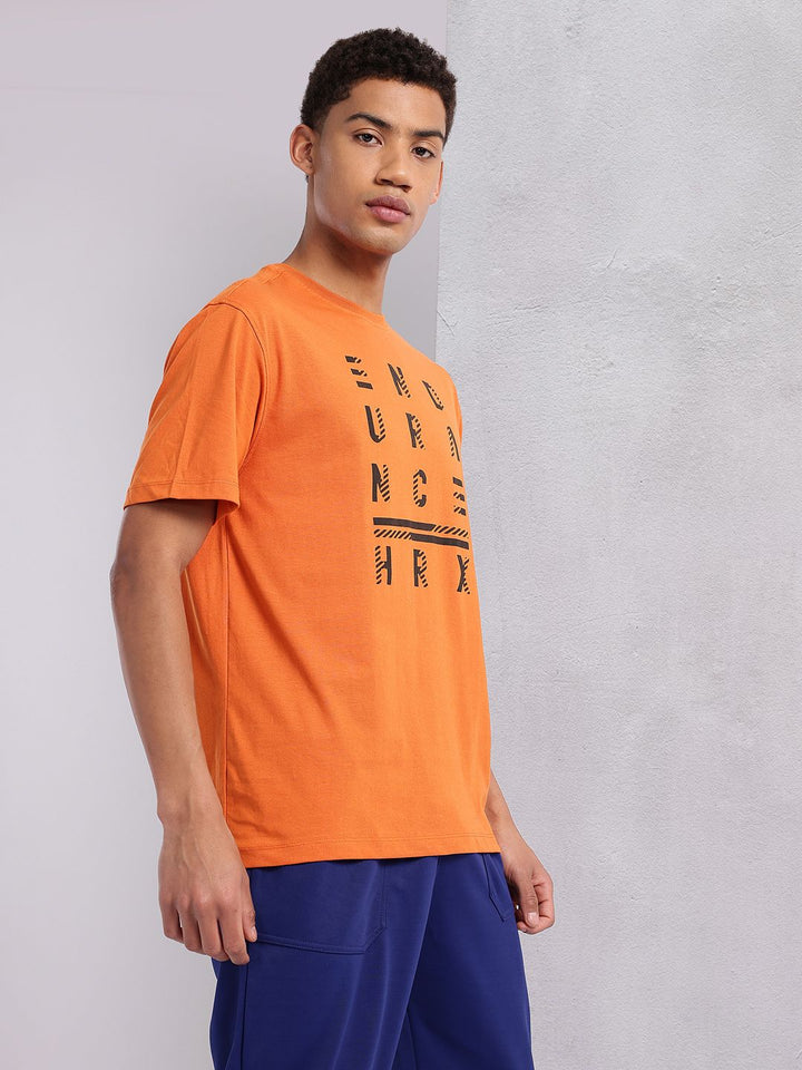 HRX by Hrithik Roshan Typography Printed Training T-shirt