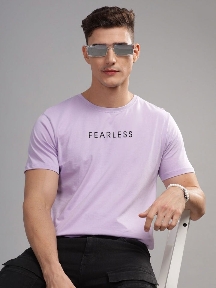 ADRO Men Typography Raw Edge T-shirt