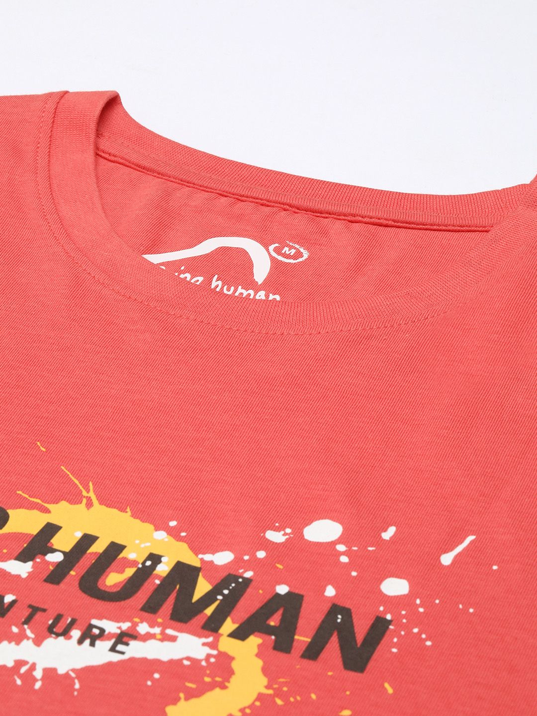 Being Human Brand Logo Printed Pure Cotton T-shirt