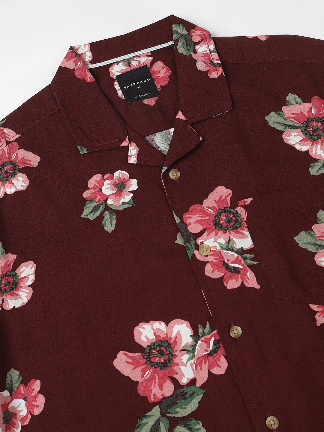 VASTRADO Floral Printed Oversized Casual Shirt