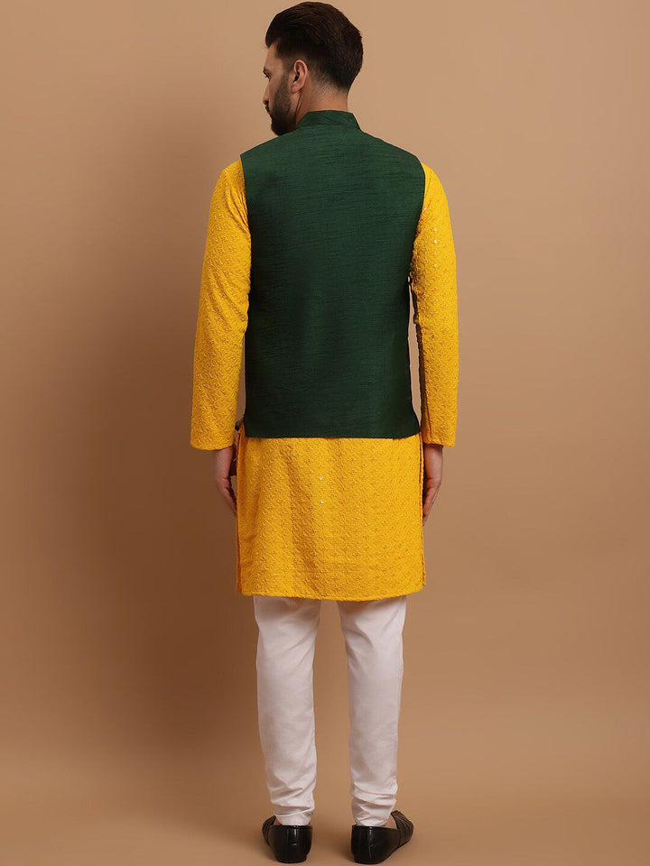 SOJANYA Embroidered Regular Pure Cotton Kurta with Churidar