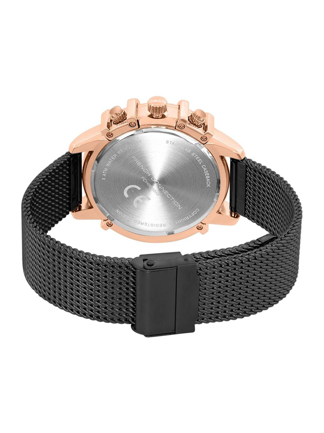 French Connection Men Dial & Stainless Steel Bracelet Style Straps Analogue Watch FCH003BM