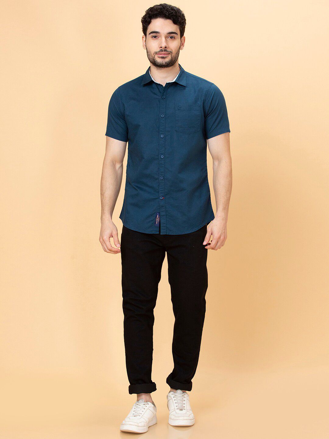 Being Human Spread Collar Slim Fit Casual Shirt