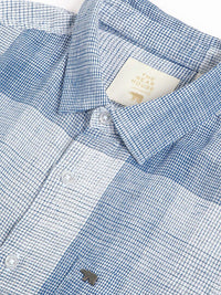 THE BEAR HOUSE Slim Fit Micro Checked Casual Shirt