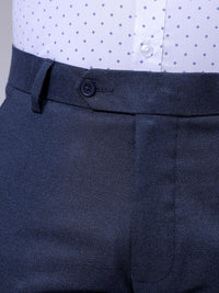 The Indian Garage Co. X Luxe Men Checked Slim Fit Formal Trousers