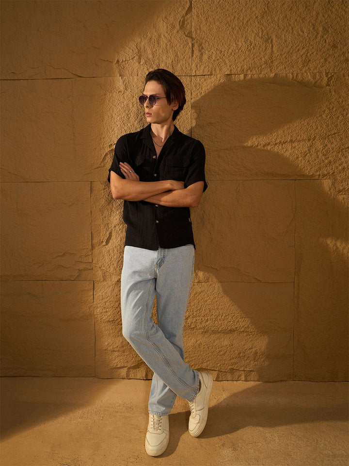 Dennison Muslin Double Gauge Resort Wear Shirt