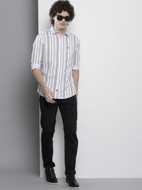 The Indian Garage Co Men Regular Fit Striped Casual Shirt
