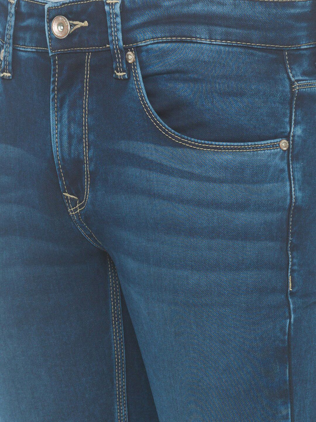 SPYKAR Men Blue Skinny Fit Low-Rise Light Fade Jeans