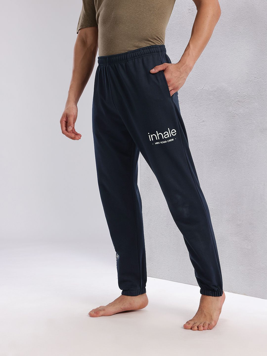 HRX by Hrithik Roshan Men Typography Printed Yoga Joggers