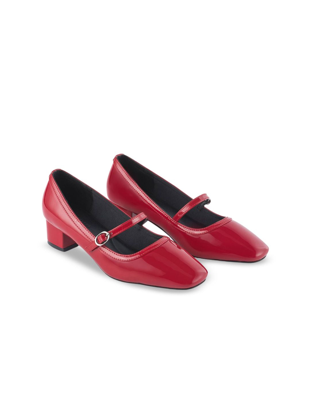 Lino Perros Solid Block Heel Pumps