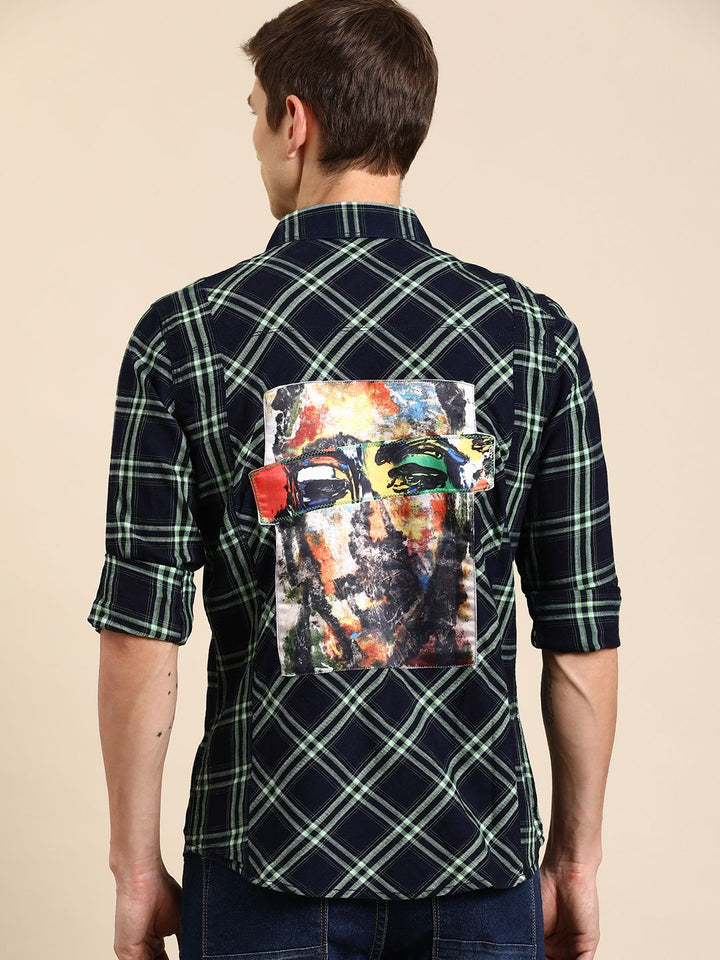 Being Human Men Pure Cotton Slim Fit Opaque Printed Casual Shirt
