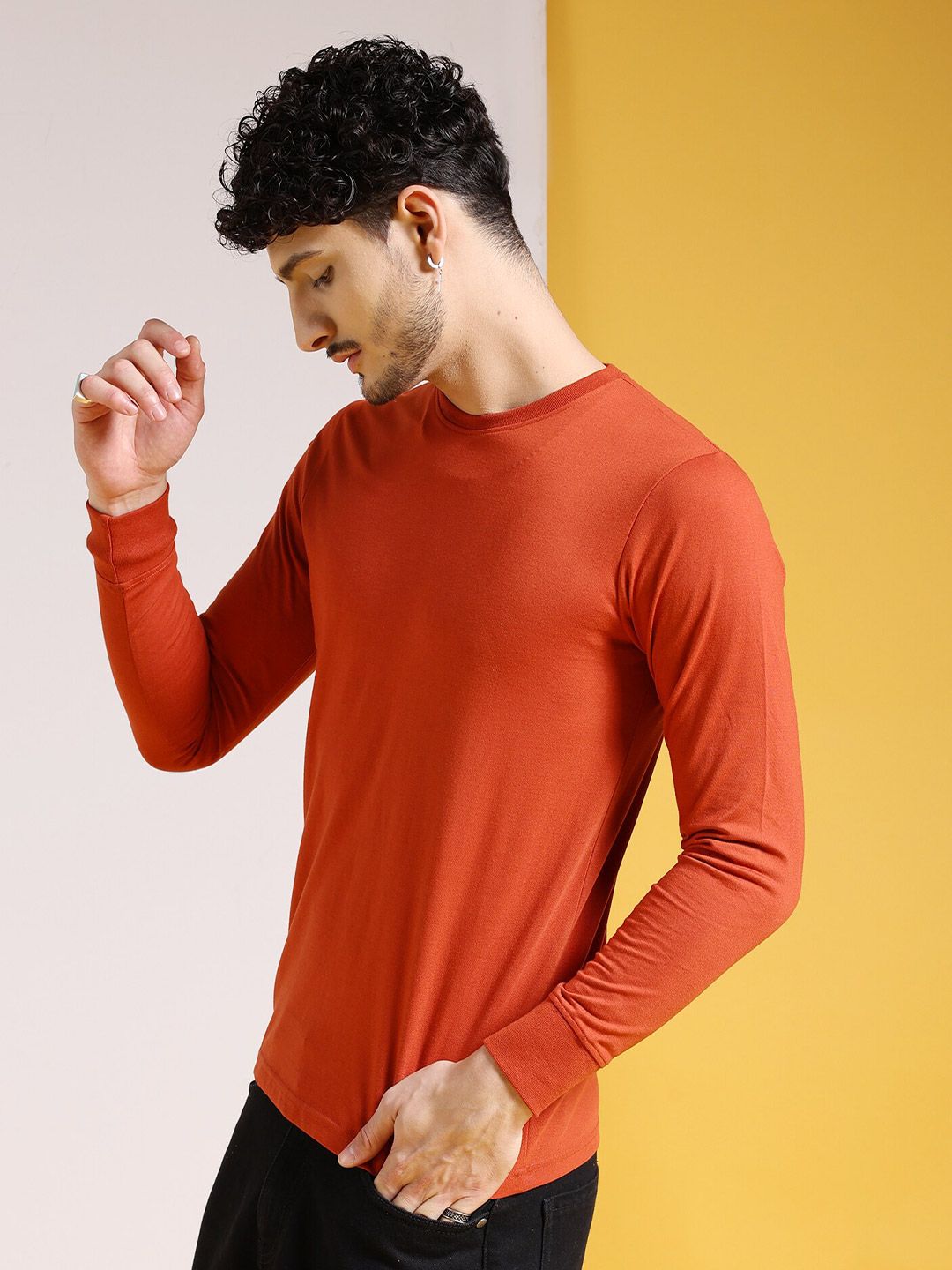 The Indian Garage Co Round Neck Long Sleeves T-shirt