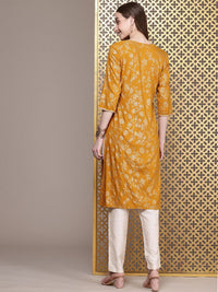 House of Pataudi Floral Printed Thread Work Detail Jashn Kurta
