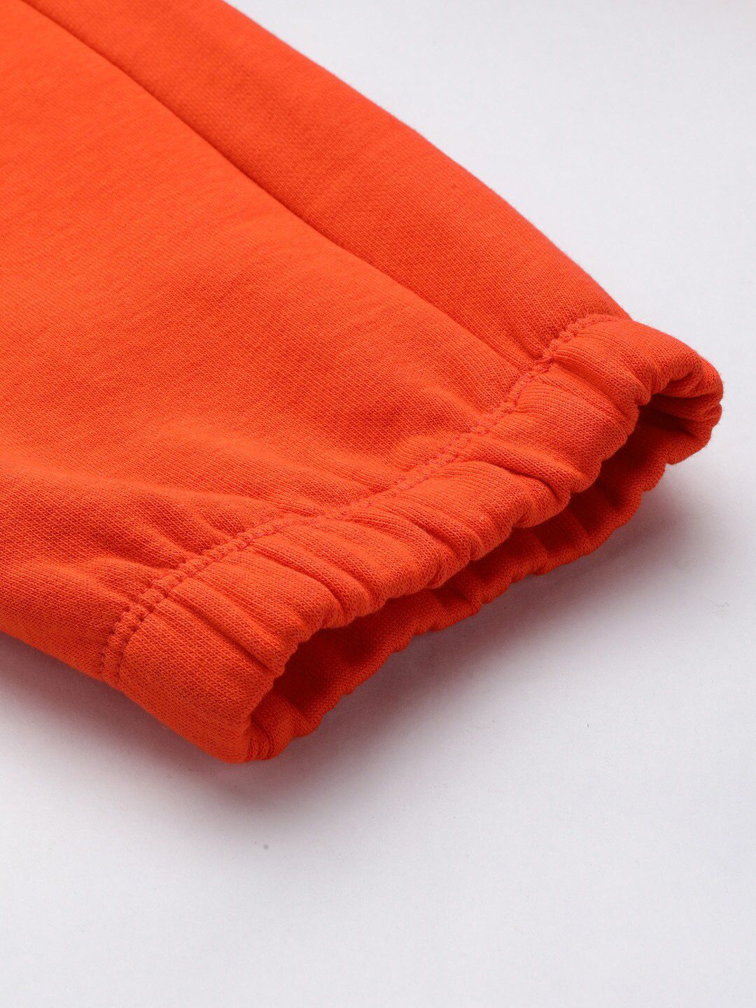 STREET 9 Women Orange & Black Regular Fit Printed Cargos
