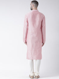 KeSah lelaki merah jambu pepejal lurus kurta