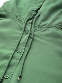 DressBerry Hooded Raglan Sleeves Blouson Top