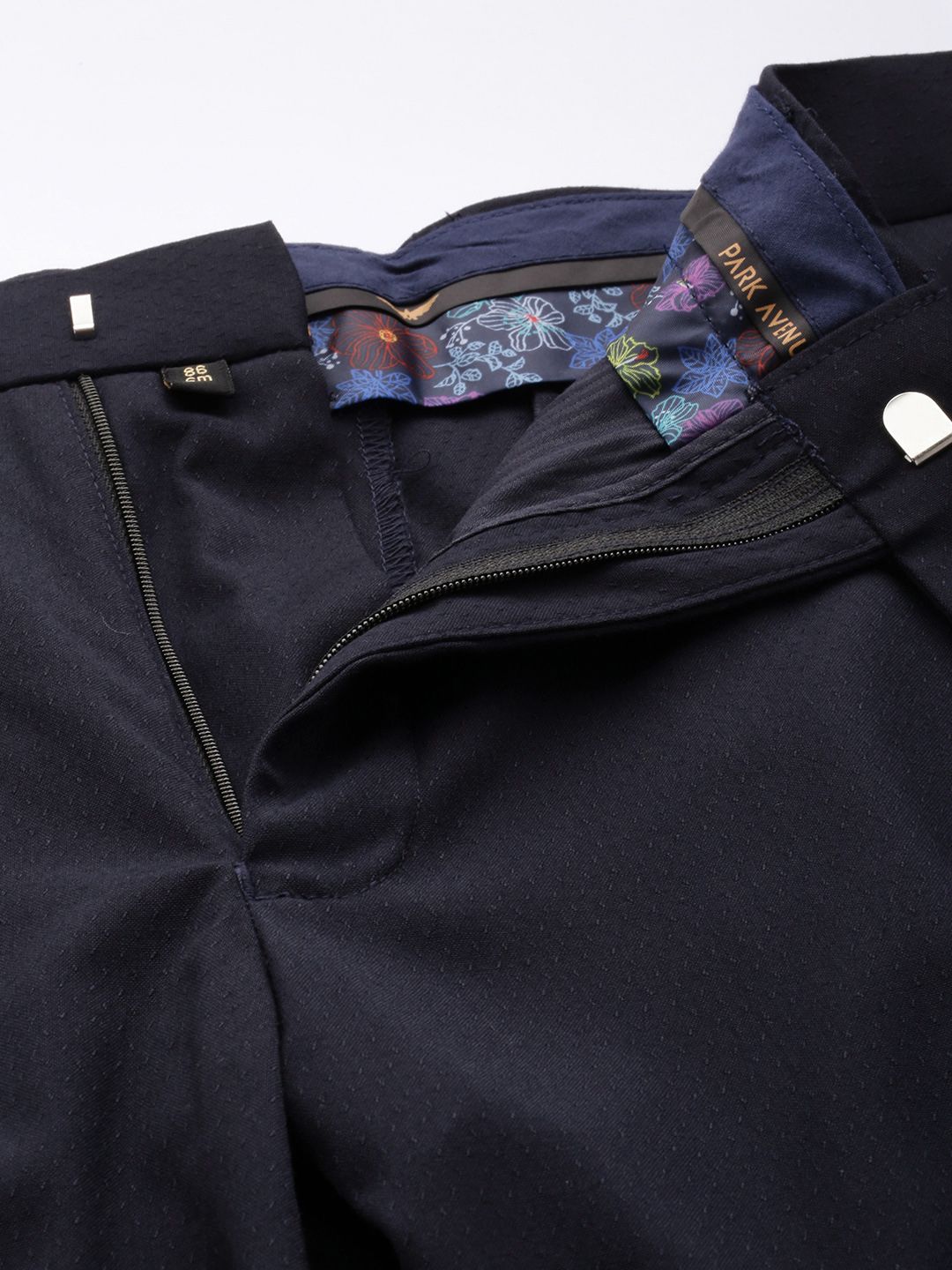 Park Avenue Self Design Single Breasted Super Slim Fit 3-Peice Suit
