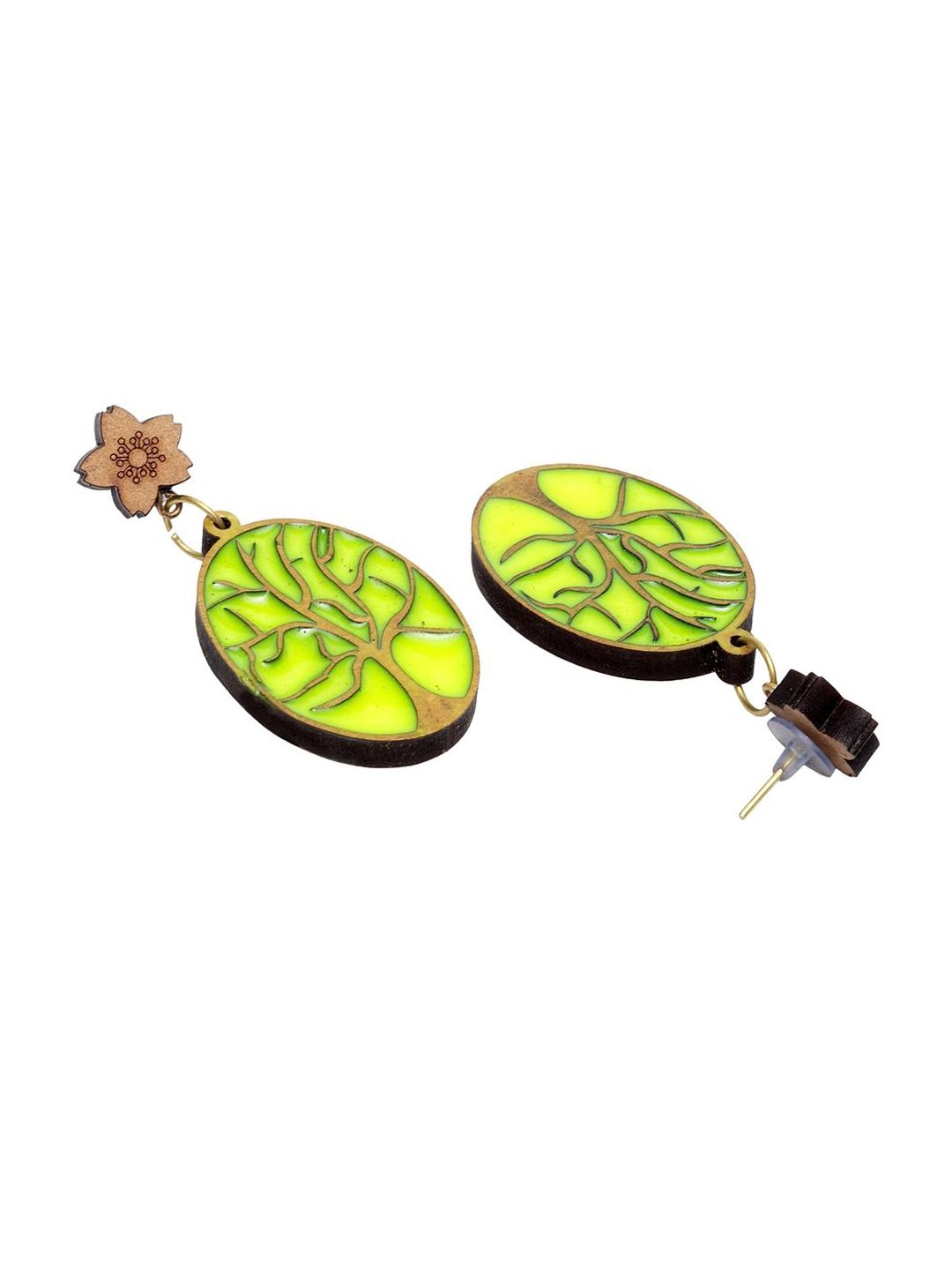 Anouk Gold-Plated Floral Shaped Drop Earrings