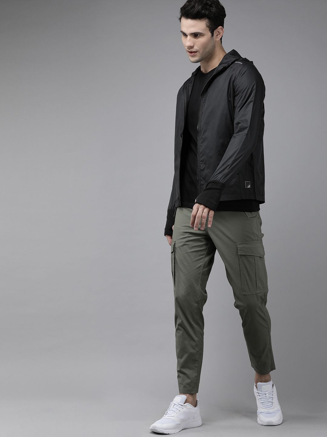 SPYKAR Men Black Lightweight Sporty Jacket