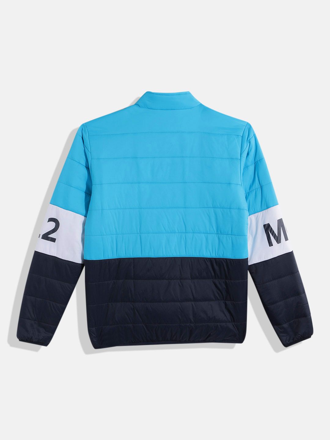 Monte Carlo Boys Camouflage Print & Colourblocked Reversible Padded Jacket