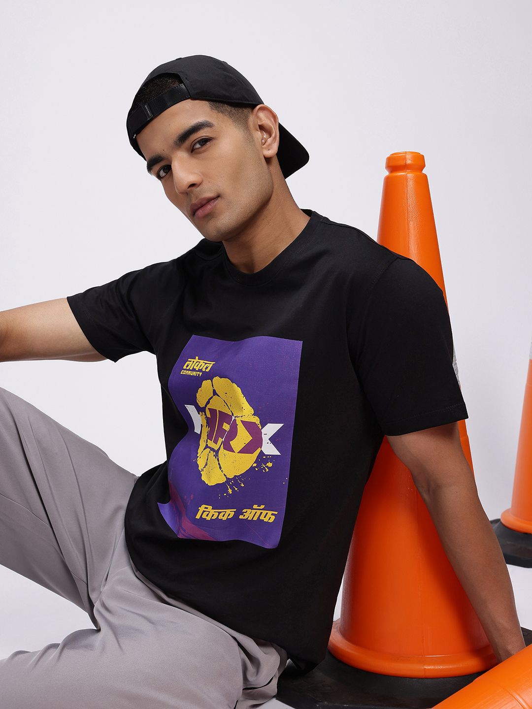 HRX by Hrithik Roshan Men Pure Cotton Printed T-shirt