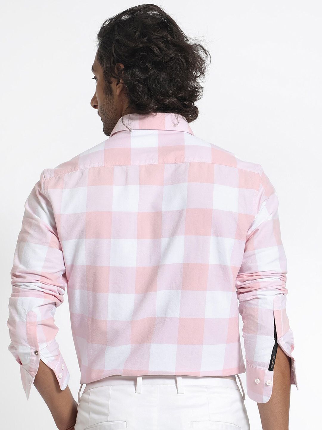 RARE RABBIT Men Byre Slim Fit Checked Cotton Shirt