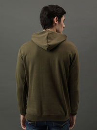 ADRO Men Printed Hooded Sweatshirt