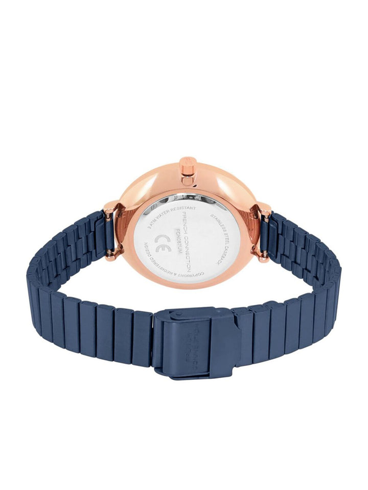 Sambungan Perancis Wanita Dail Dail & Tali Keluli Tahan Karat Analog Watch FCN087UM