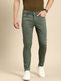 Being Human Men Textured Comfort Chinos Trousers