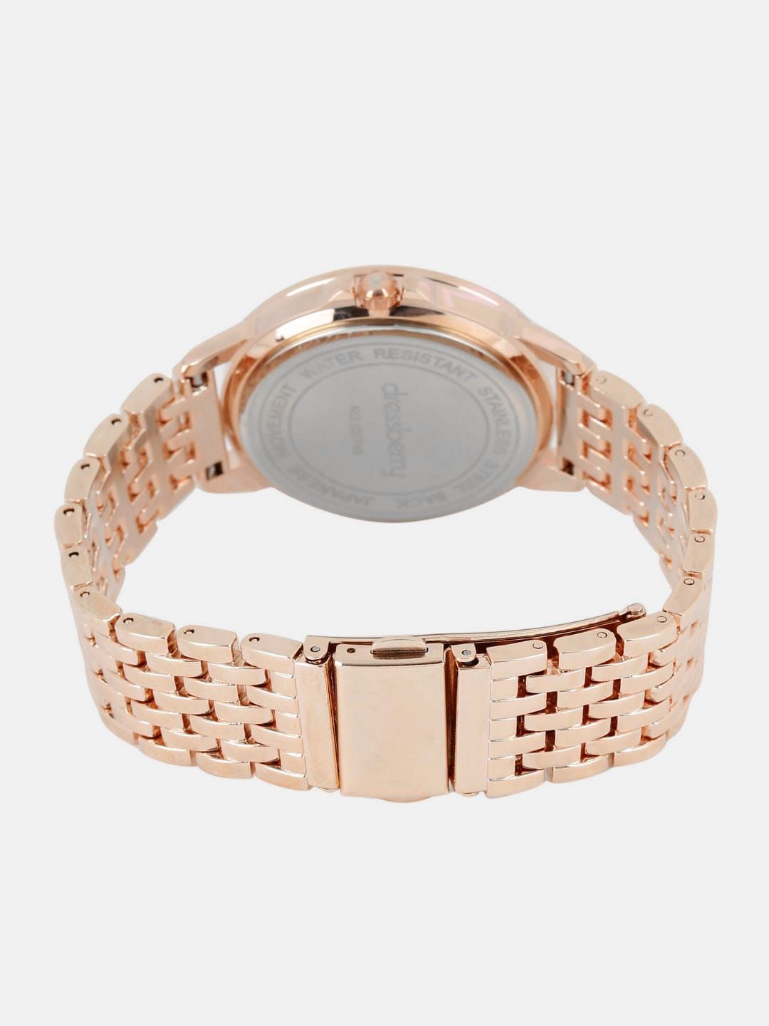 DressBerry Women Rose Gold-Toned Analogue Watch MFB-PN-WTH-S5749-02
