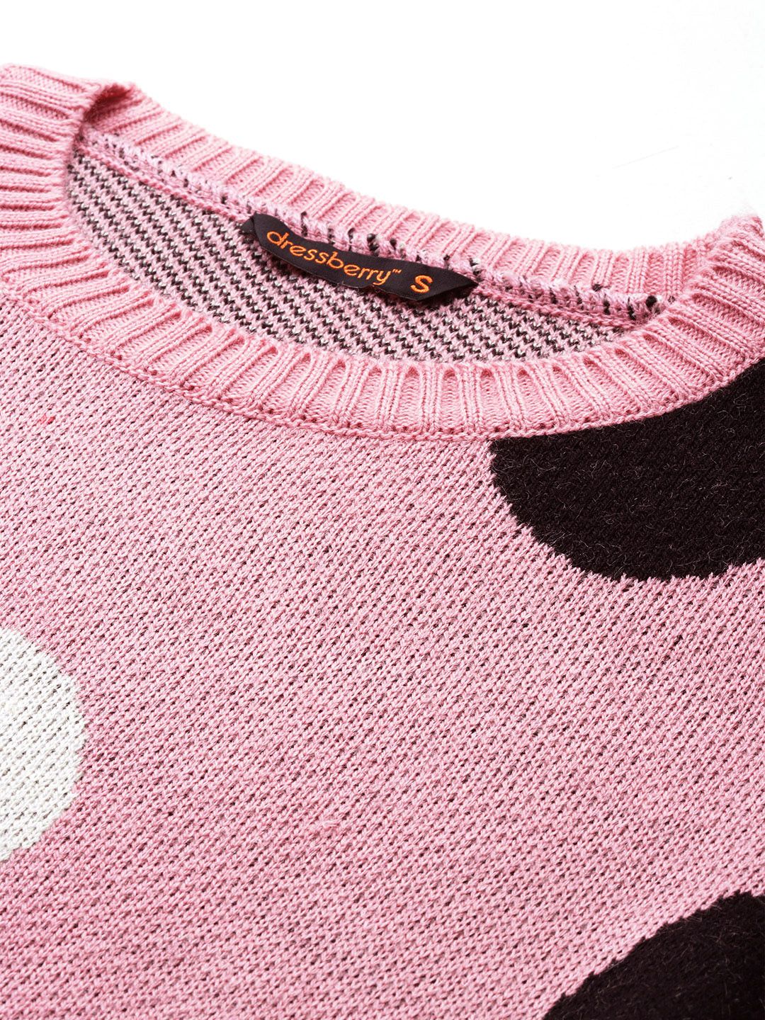 DressBerry Pure Acrylic Geometric Design Pullover