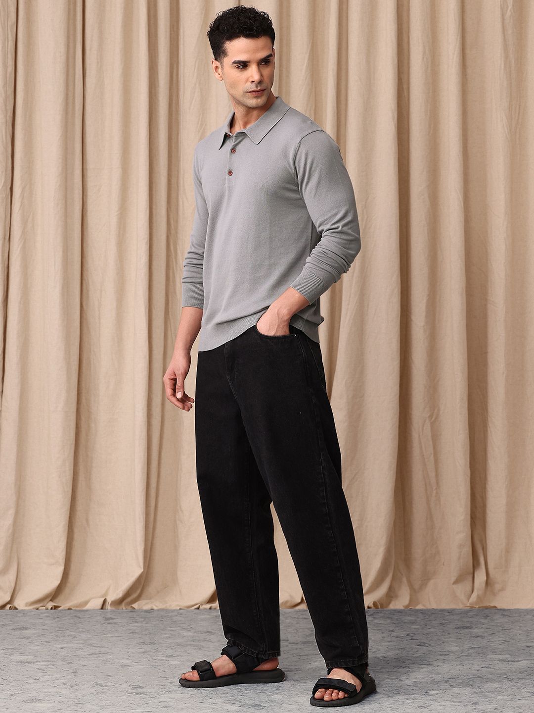 Mr Bowerbird Polo Collar Pullover