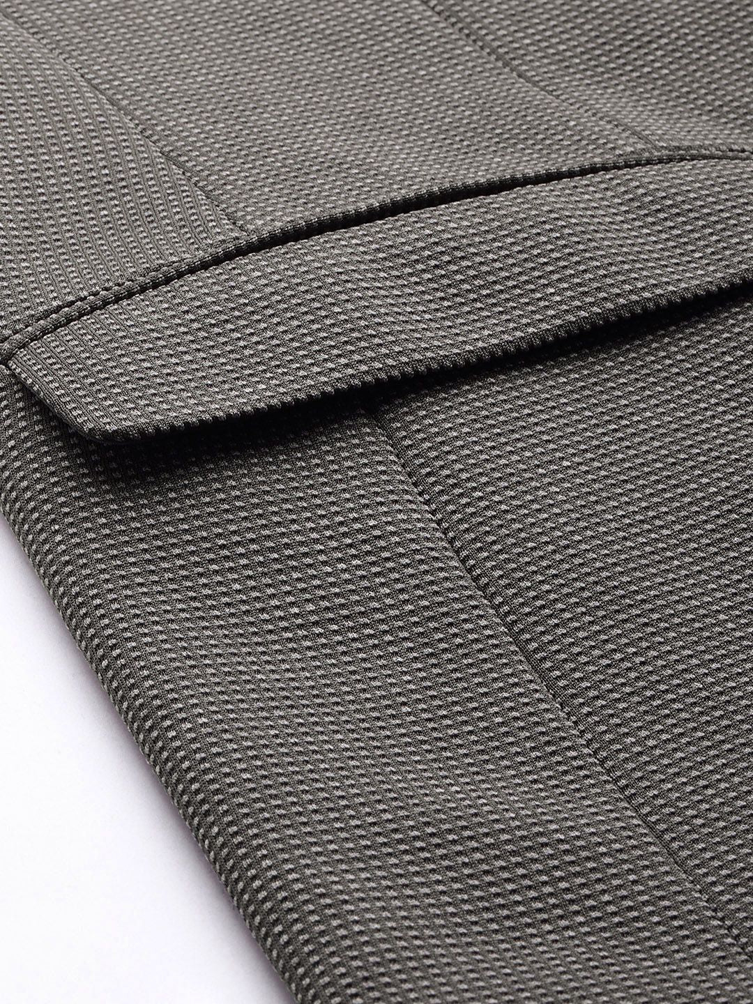 Park Avenue Super Slim Fit Self Design Single Breasted Formal Blazer